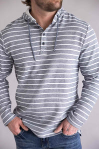 Weatherproof Vintage Summer Hoodie for Men in Maritime Blue