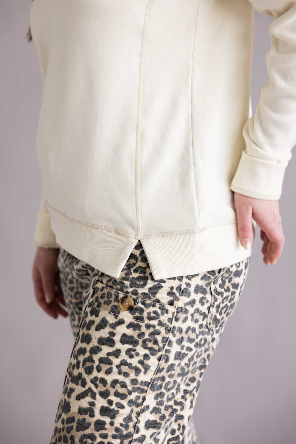 Thread & Supply Rugby Sweatshirt for Women in Ivory