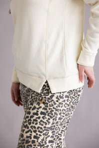 Thread & Supply Rugby Sweatshirt for Women in Ivory