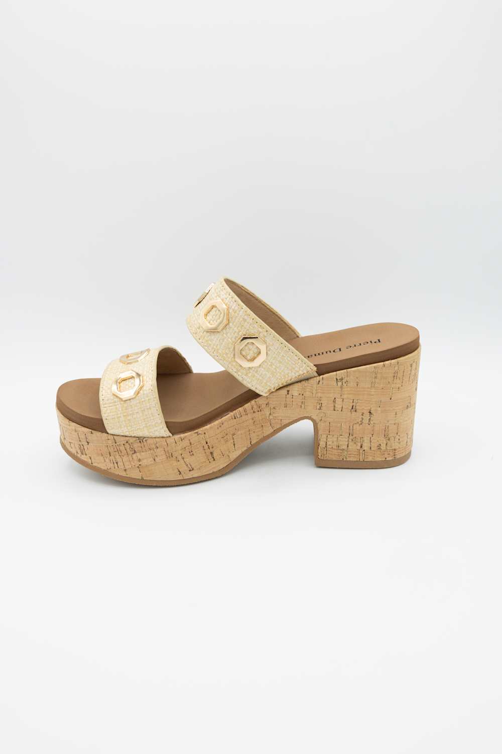 Pierre Dumas Mood-1 Platform Heels for Women in Natural 