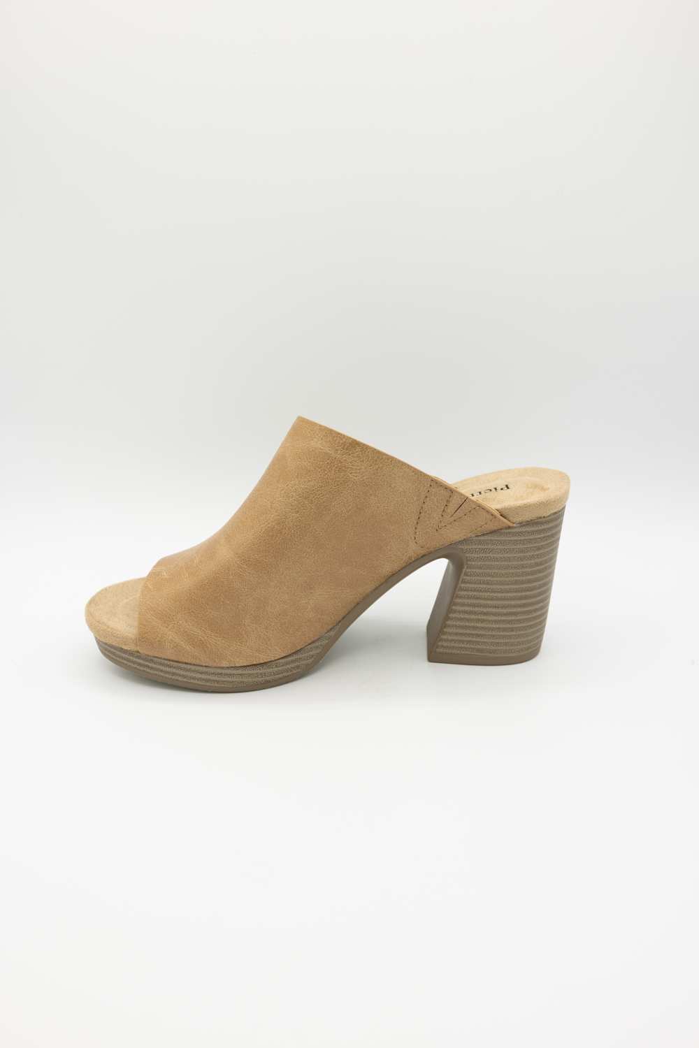 Pierre Dumas Morgen Platform Leather Wedges for Women in Taupe