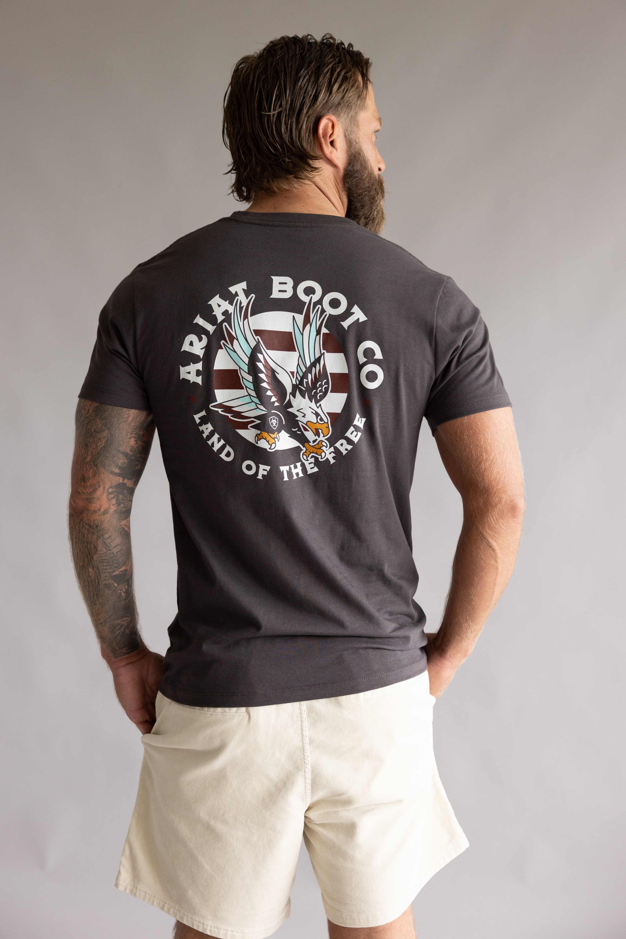 Ariat Traditional Eagle LOTF Classic T-Shirt for Men in Vintage Black