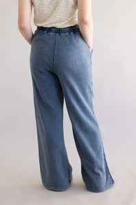 Drawstring Lounge Pants for Women in Navy