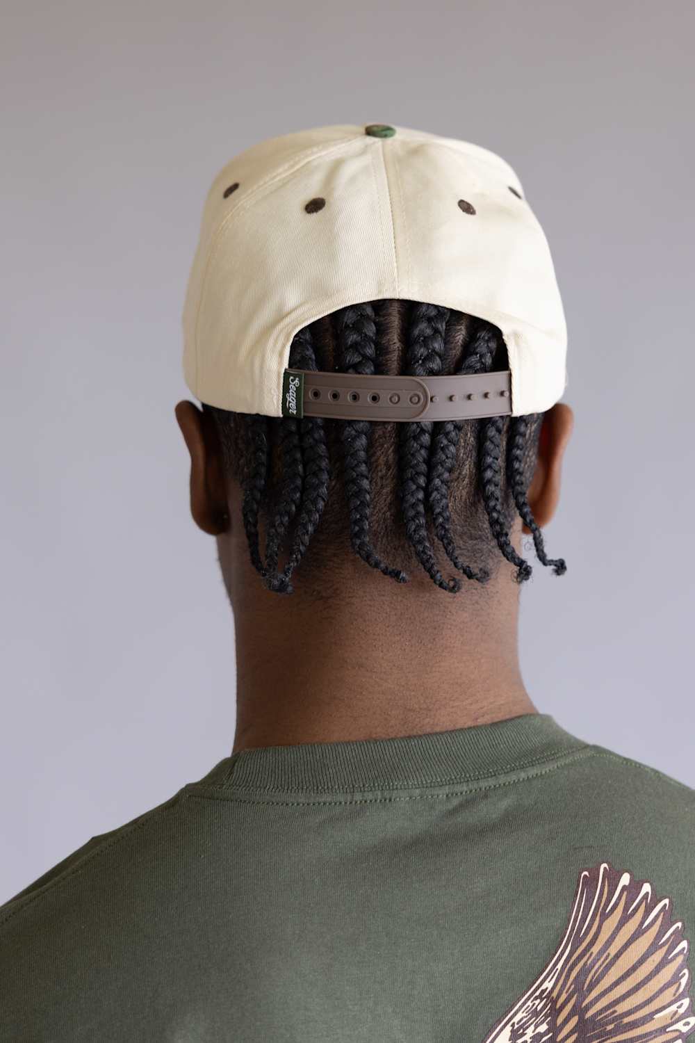 Seager Branded Camo Snapback Hat for Men in Cream