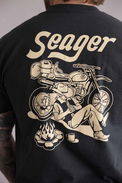 Seager Romero T-Shirt for Men in Vintage Black | MTSP26ROMEBLK