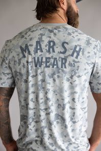 Marsh Wear Stackhouse Hagood T-Shirt for Men in Granite Camo