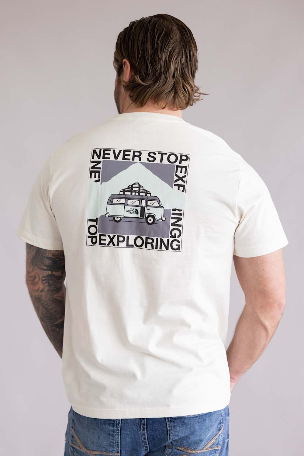 The North Face Escape The City Tee for Men in White Dune