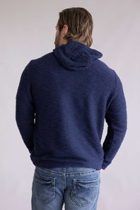 Weatherproof Vintage Boucle Hoodie Sweater for Men in Maritime