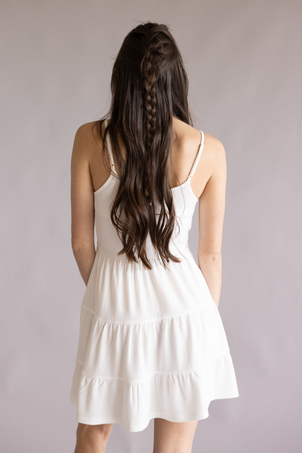 004-TWIST-FRONT-RIBBED-DRESS-B11377-WHITE