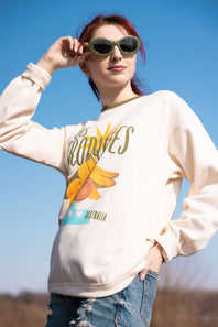 Billabong Freshest Things Sweatshirt for Women in White Cap