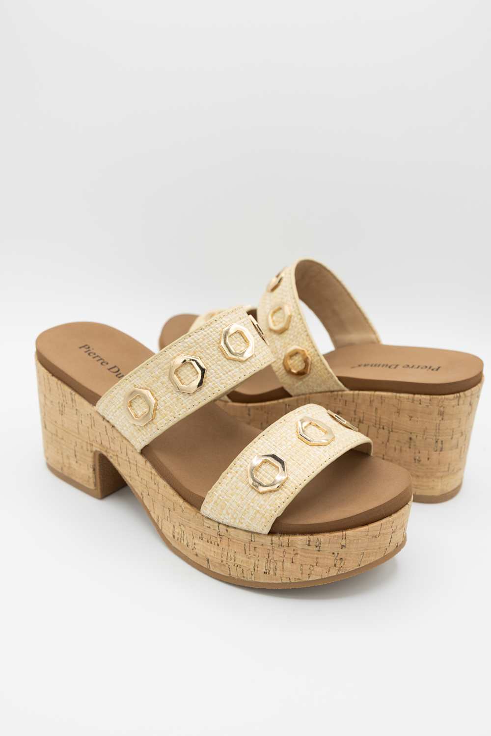 Pierre Dumas Mood-1 Platform Heels for Women in Natural 