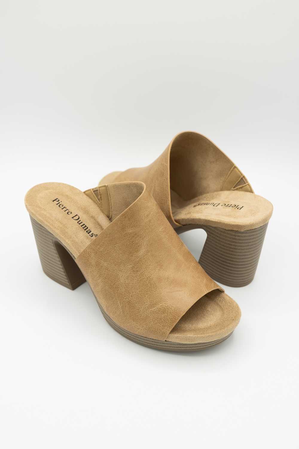 Pierre Dumas Morgen Platform Leather Wedges for Women in Taupe