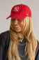 '47 New York Yankees Clean Up Hat in Red and Pink | B-NLRGW17GWS-RDC