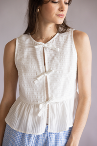 005-SLEEVELESS-TRIPLE-BOW-TOP-PT50142-WHITE