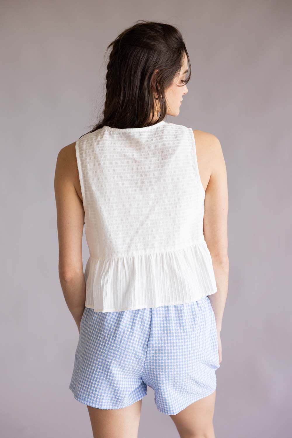 006-SLEEVELESS-TRIPLE-BOW-TOP-PT50142-WHITE