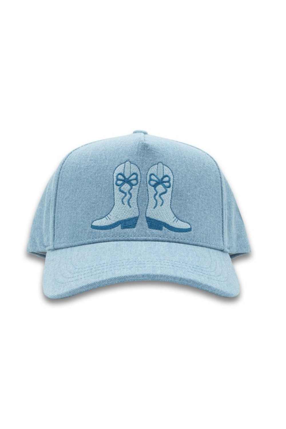 Simply Southern Boots Trucker Hat for Women in Denim