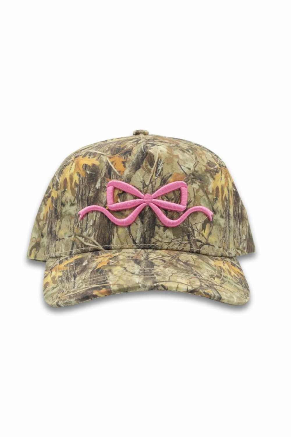 Simply Southern Bow Camo Trucker Hat for Women in Brown Camo