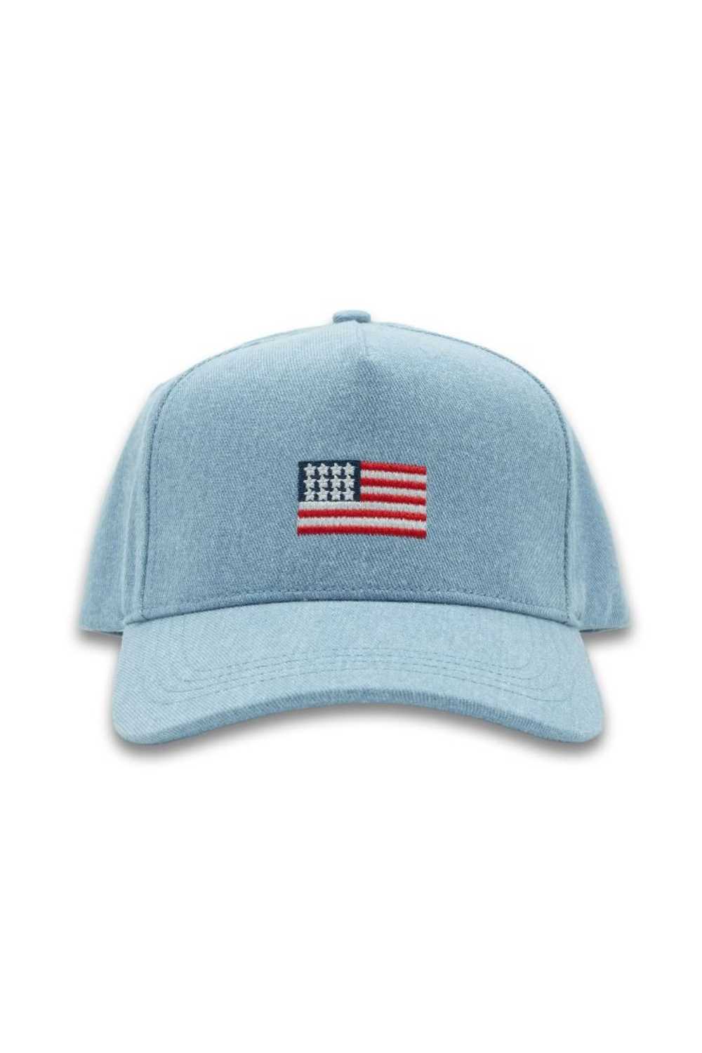 Simply Southern Flag Trucker Hat for Women in Denim