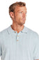 Weatherproof Vintage Pointelle Sweater Polo for Men in Light Blue