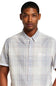 Weatherproof Vintage EOE Cotton Plaid Button Up for Men in White 