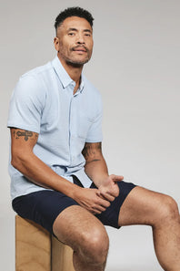 7Diamonds Bennet Shirt for Men in Ice Blue