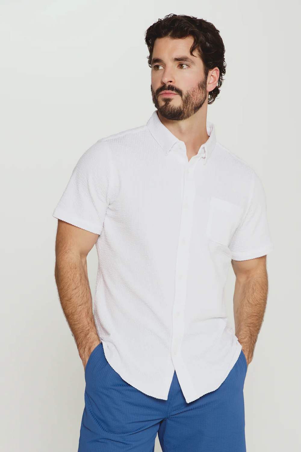 7Diamonds Bennet Shirt for Men in Ivory