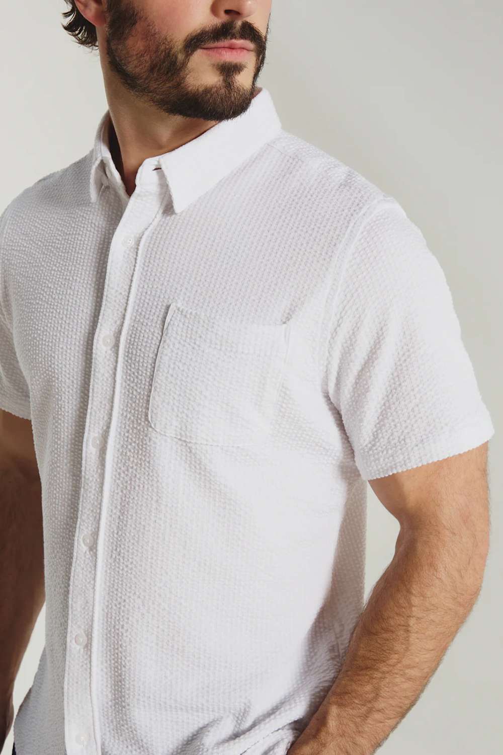 7Diamonds Bennet Shirt for Men in Ivory