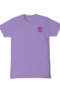  Simply Southern Sunset Turtle T-Shirt for Women in Grape 