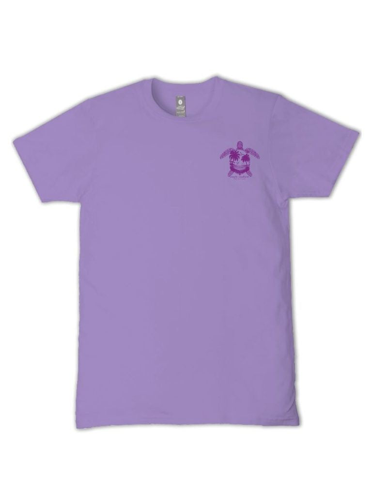 Simply Southern Plus Size Sunset Turtle T-Shirt for Women in Grape | EXT SS-NIGHTTRTL-GRAPE