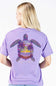  Simply Southern Sunset Turtle T-Shirt for Women in Grape 