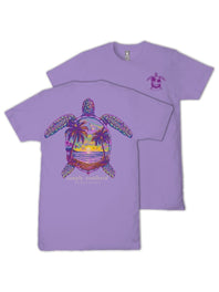 Simply Southern Plus Size Sunset Turtle T-Shirt for Women in Grape | EXT SS-NIGHTTRTL-GRAPE