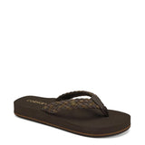Cobian Braided Bounce Flip Flops for Women in Brown