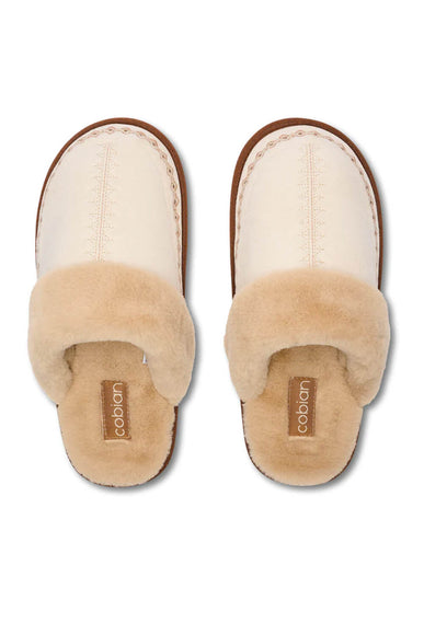 Cobian Colima Mule Slippers for Women in Cream