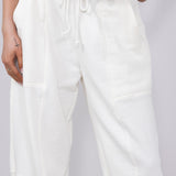 Comfy Drawstring Sweatpants for Women in Whip Cream
