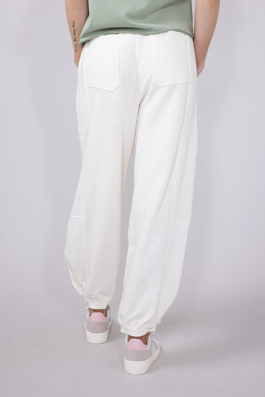 Comfy Drawstring Sweatpants for Women in Whip Cream