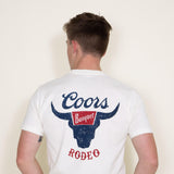 Brew City Apparel Coors Banquet Rodeo T-Shirt for Men in White