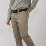 Copper & Oak Air Lux Pants for Men in Suede Khaki 