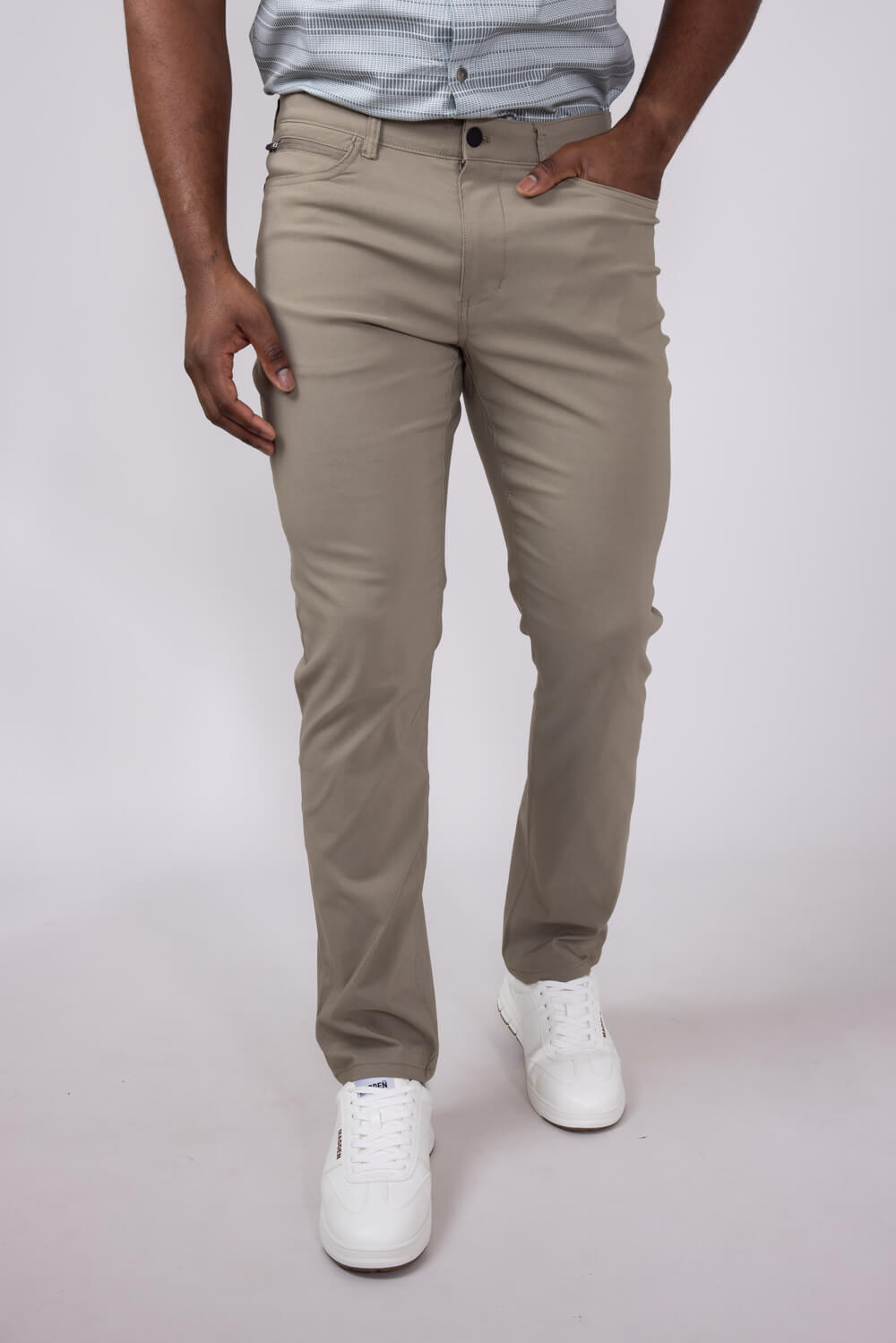 Copper & Oak Flex Comfort 5 Pocket Pants for Men in Light Oak