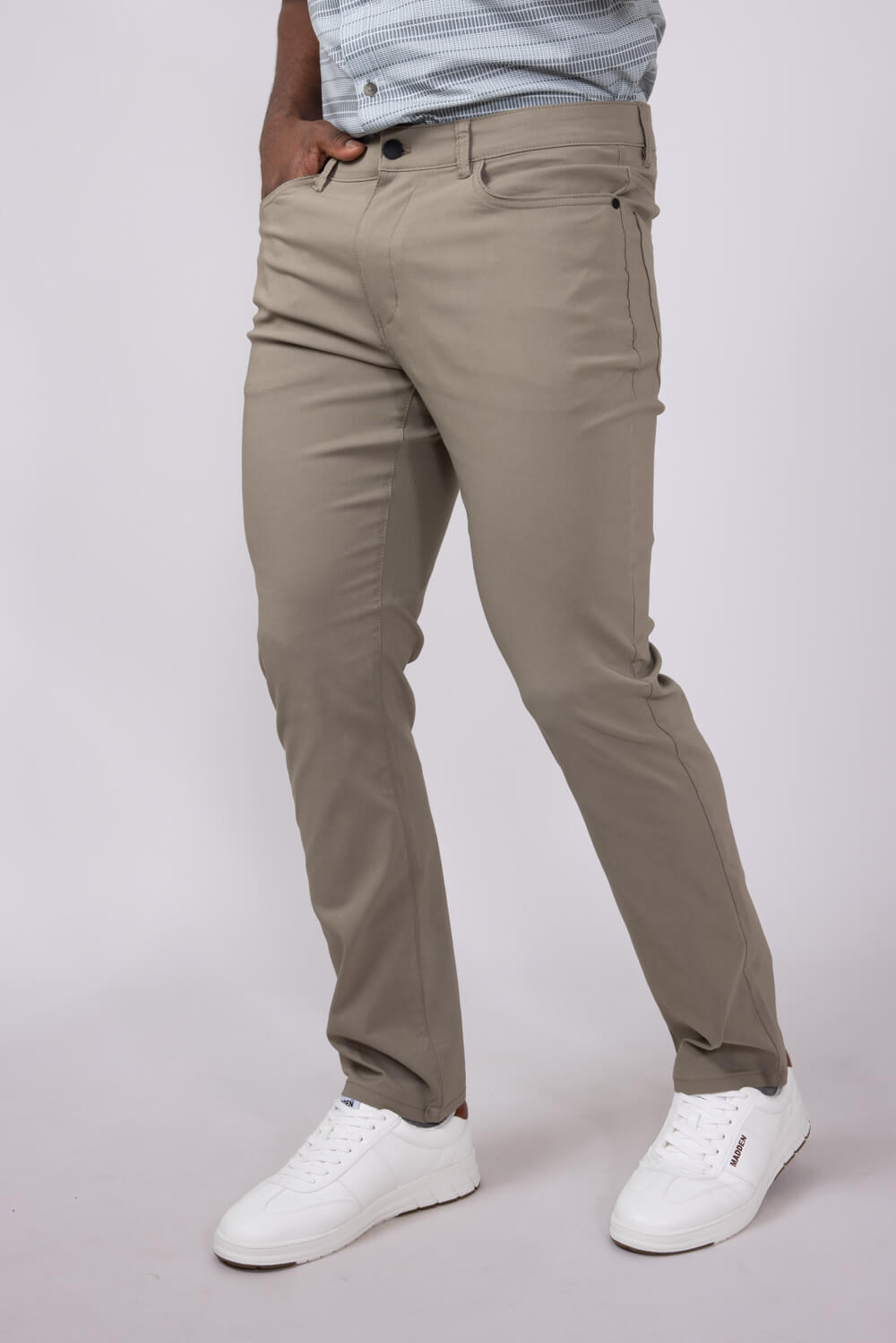 Copper & Oak Flex Comfort 5 Pocket Pants for Men in Light Oak