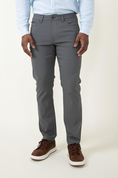 Copper & Oak Lewis Zip Pants for Men in Grey