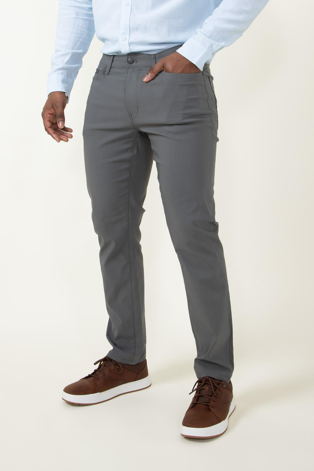 George Regular Men's Pleated Cuffed Microfiber Dress Pants
