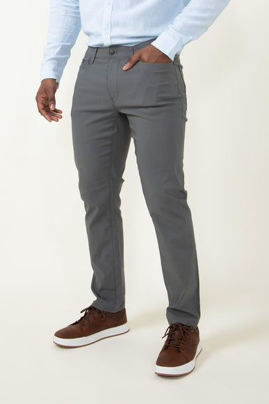 Copper & Oak Lewis Zip Pants for Men in Grey