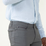 Copper & Oak Lewis Zip Pants for Men in Grey