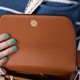 Flap Over Crossbody for Women in Brown