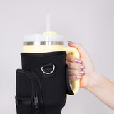 40oz Tumbler Crossbody Carrier in Black