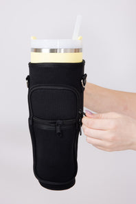 40oz Tumbler Crossbody Carrier in Black