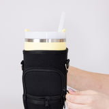 40oz Tumbler Crossbody Carrier in Black