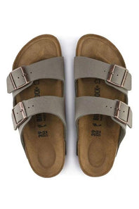 Birkenstock Arizona Birkibuc Sandals for Women in Stone | 151211