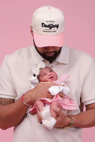 Dad Gang Horsepower Hat for Men in Pink
