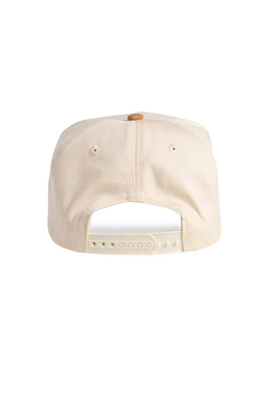 Dad Gang Suede Script Hat for Men in Cream
